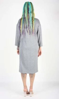 Birds Of North AmericaSynallaxe Dress - Grey -AGOLDE Store Synallaxe Dress Grey 20230713011035 3