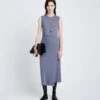 Proenza SchoulerT Shirt Wrap Dress - Steel Grey -AGOLDE Store T Shirt Wrap Dress Steel Grey 20230821181317