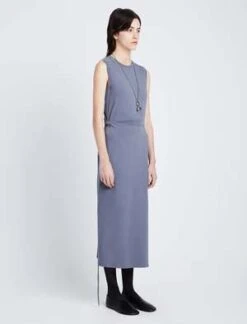 Proenza SchoulerT Shirt Wrap Dress - Steel Grey -AGOLDE Store T Shirt Wrap Dress Steel Grey 20230821181318