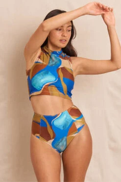 Hakea SwimTallala Top - Water Print -AGOLDE Store Tallala Top Water Print 20220524030415