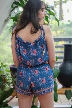 Natalie MartinTash Short - Vintage Flowers Azure -AGOLDE Store Tash Short in Vintage Flowers Azure by Natalie Martin 20220417054747 3