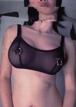 The EndCircular Barbell Bralette - Black Mesh -AGOLDE Store The End Circular Barbell Bralette Black Mesh 20221206191115