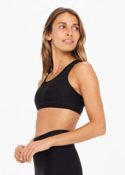 The UpsideMatte Tech Georgia Bra - Black -AGOLDE Store The Upside Matte Tech Georgia Bra Black 20231008000015 1