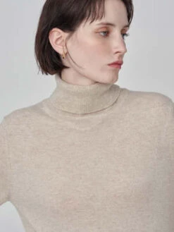 PureCashmere NYCTurtleneck Maxi Dress - Oatmeal -AGOLDE Store Turtleneck Maxi Dress Oatmeal 20230925214131 1