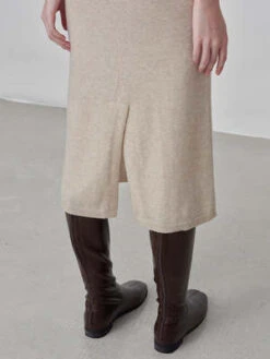 PureCashmere NYCTurtleneck Maxi Dress - Oatmeal -AGOLDE Store Turtleneck Maxi Dress Oatmeal 20230925214132