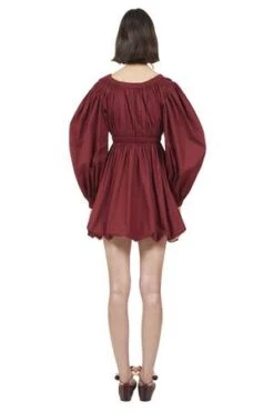Ulla JohnsonMartine Dress - Bordeaux -AGOLDE Store Ulla Johnson Martine Dress Bordeaux 20220904065427 1