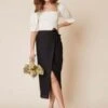 Whimsy + RowWhimsy + Row Valentina Skirt - Black Linen