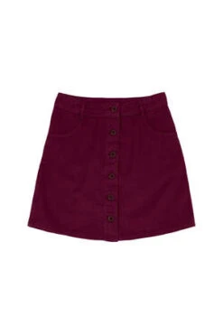 JungmavenVassar Twill Skirt - Burgundy Organic