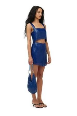 Simon MillerVela Skirt - University Blue -AGOLDE Store Vela Skirt in University Blue 20231025224731 1