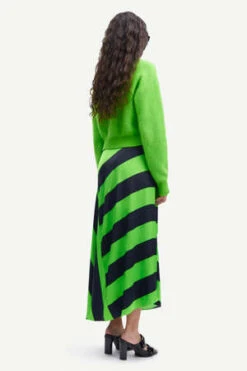 SAMSØE SAMSØE Samsøe & SamsøeViktoria Bias Skirt - Green Stripe -AGOLDE Store Viktoria Bias Skirt 20230925223456