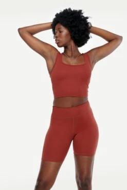 LACAUSA ClothingWarm Up Shorts - Brick