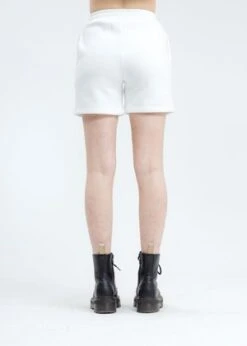 Danielle GuizioFloral Logo Sweatshorts - White -AGOLDE Store White Floral Logo Sweatshorts 20201029004256 2