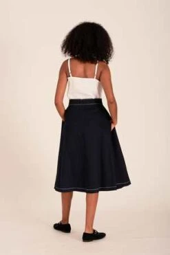 Eliza FaulknerWinnie Skirt - Navy Twill 9 Eliza FaulknerWinnie Skirt - Navy Twill -AGOLDE Store Winnie Skirt Navy Twill 20230223200609