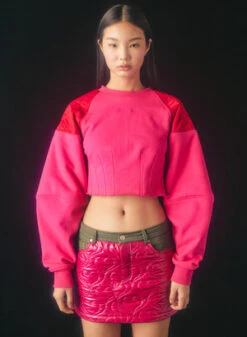 ANDERSSON BELLWomens Quilted Micro Skirt - Pink