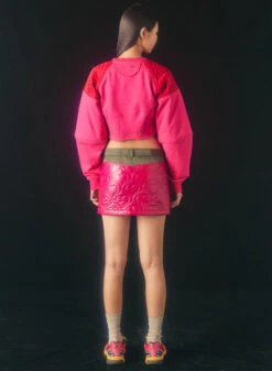 ANDERSSON BELLWomens Quilted Micro Skirt - Pink -AGOLDE Store Women s Pink Quilted Micro Skirt 20221026025421 1