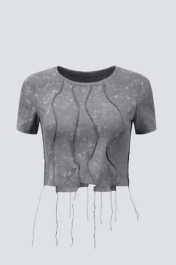 Woodrose DeliCotton Crop Top - Sea Smoke -AGOLDE Store Woodrose Deli Cotton Crop Top Sea Smoke 20230928200754