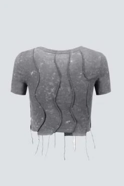 Woodrose DeliCotton Crop Top - Sea Smoke -AGOLDE Store Woodrose Deli Cotton Crop Top Sea Smoke 20230928200756