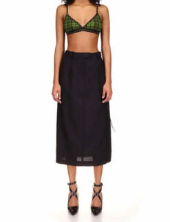 PriscaveraWool Tailored Lace-Up Skirt -AGOLDE Store Wool Tailored Lace Up Skirt 20230915193433 1