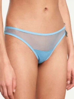 Yasmine EslamiJeanne Basic Mesh Thong - Sky