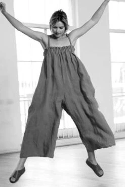 A MenteStrap Wide Leg Jumpsuit - Mocha -AGOLDE Store a mente Strap wide leg jumpsuit Mocha 20220809224254 2