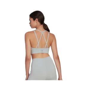 Adidasby Stella McCartney TrueStrength Yoga Medium Support Sports Bra - Clear Onix 5 Adidasby Stella McCartney TrueStrength Yoga Medium Support Sports Bra - Clear Onix - Image 3