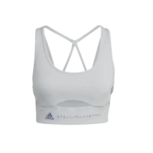 Adidasby Stella McCartney TrueStrength Yoga Medium Support Sports Bra - Clear Onix 6 Adidasby Stella McCartney TrueStrength Yoga Medium Support Sports Bra - Clear Onix - Image 4