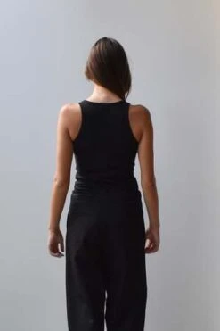 At Dawn.Silk Tank - Aluminium/Black Oyster/Cream -AGOLDE Store at Dawn Silk Tank Aluminium Black Oyster Cream 20230924053143