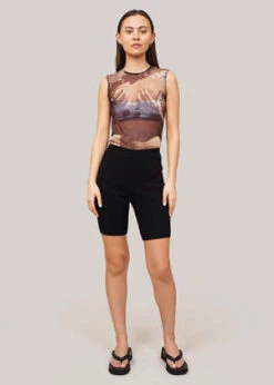 Giu GiuGlitter NONNA Bike Shorts - Onyx -AGOLDE Store giu giu Glitter NONNA Bike Shorts Onyx 20230323201323 2