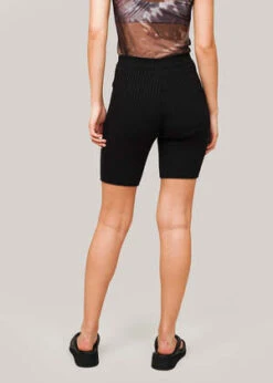 Giu GiuGlitter NONNA Bike Shorts - Onyx -AGOLDE Store giu giu Glitter NONNA Bike Shorts Onyx 20230323201324