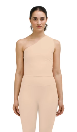 HauslabelONE SHOULDER ASYMMETRICAL TOP - CAMEL 3 HauslabelONE SHOULDER ASYMMETRICAL TOP - CAMEL