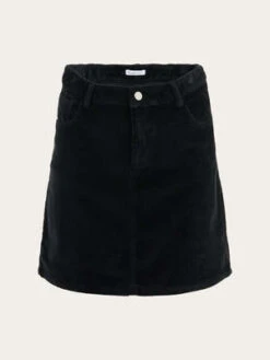 Knowledge Cotton ApparelKnowledge Cotton Apparel Stretched 8 Wales Corduroy Skirt - Black -AGOLDE Store stretched 8 wales corduroy skirt in black 20220819210559