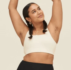 Girlfriend Collectivetommy Bra - Ivory