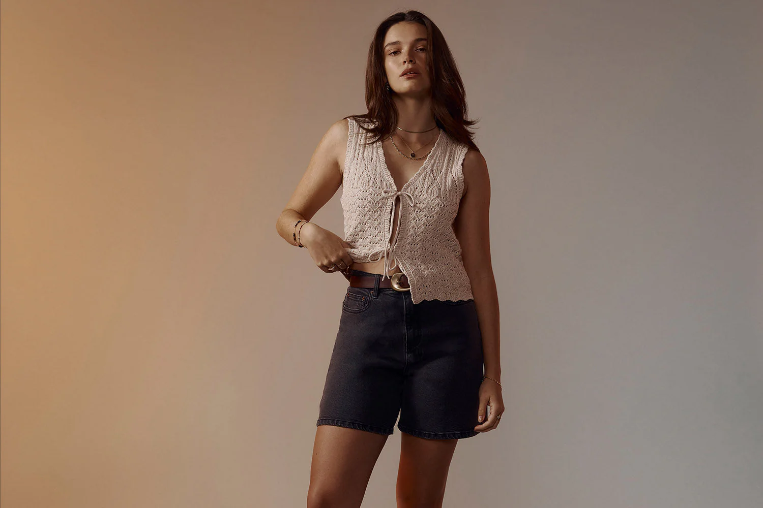 AGOLDE Store -AGOLDE Store collection banner june denim shorts